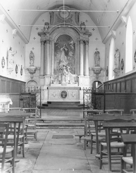 tabernacle, retable, portes de la sacristie, tableau : L'Assomption de la Vierge, vue générale - © Ministère de la Culture (France), Médiathèque du patrimoine et de la photographie (objets mobiliers), tous droits réservés