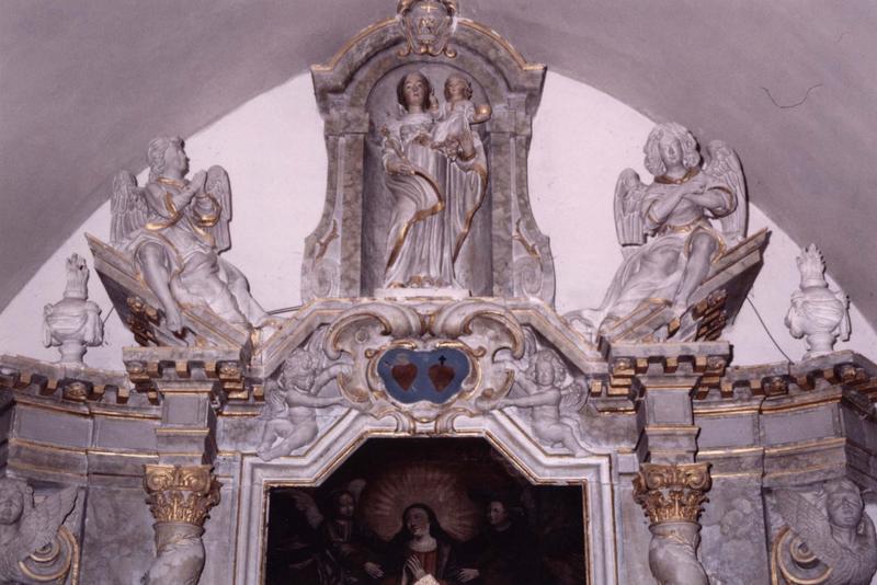 statue : Vierge à l'Enfant, vue générale