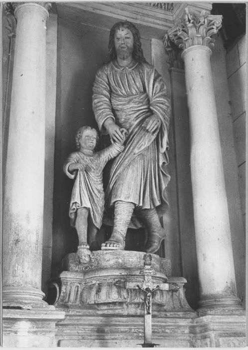 groupe sculpté : Saint Joseph et l'Enfant Jésus - © Ministère de la Culture (France), Médiathèque du patrimoine et de la photographie, Tous droits réservés