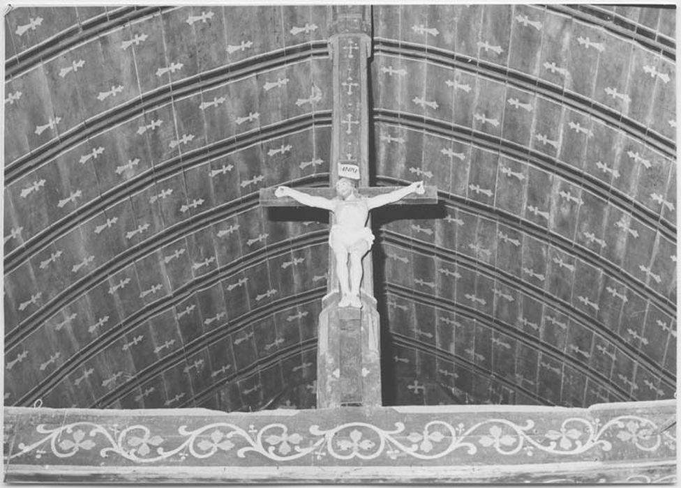 statue de poutre de gloire : Christ en croix - © Ministère de la Culture (France), Médiathèque du patrimoine et de la photographie, Tous droits réservés