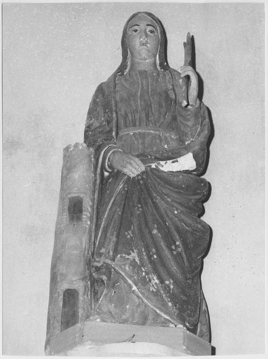 statue : Sainte Barbe - © Ministère de la Culture (France), Médiathèque du patrimoine et de la photographie, Tous droits réservés