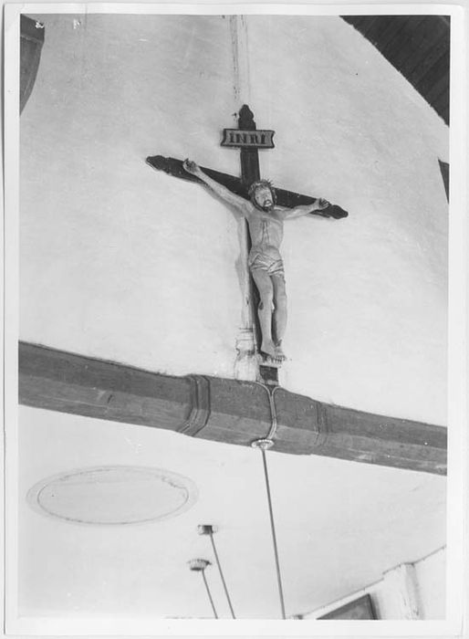 statue de poutre de gloire : Christ en croix - © Ministère de la Culture (France), Médiathèque du patrimoine et de la photographie, Tous droits réservés