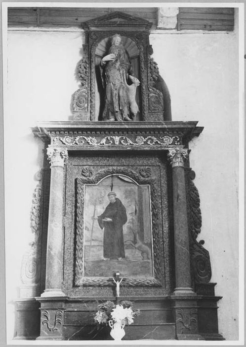 autel de Saint-Gilles, son retable, son tableau : Saint Gilles, et sa statue : Saint Gilles - © Ministère de la Culture (France), Médiathèque du patrimoine et de la photographie, Tous droits réservés