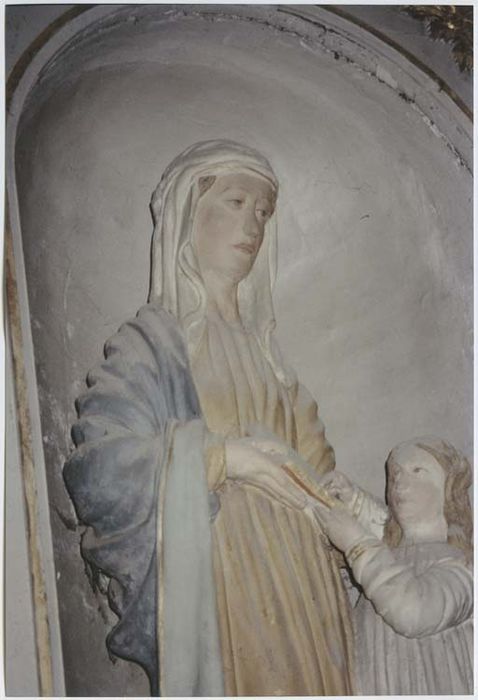 groupe sculpté : Education de la Vierge - © Ministère de la Culture (France), Médiathèque du patrimoine et de la photographie, Tous droits réservés