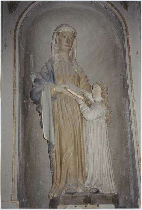 groupe sculpté : Education de la Vierge - © Ministère de la Culture (France), Médiathèque du patrimoine et de la photographie, Tous droits réservés