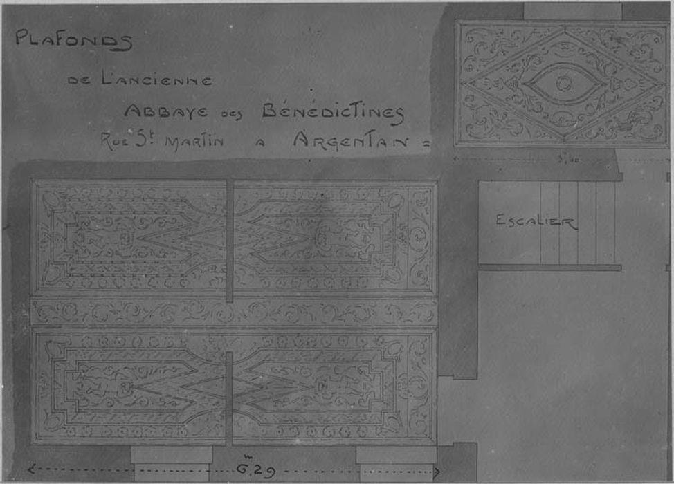 plan du décor du plafond peint - © Ministère de la Culture (France), Médiathèque du patrimoine et de la photographie, diffusion GrandPalaisRmn Photo