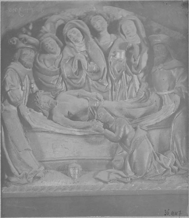 retable de l'autel du transept nord : Scènes de la Passion, détail