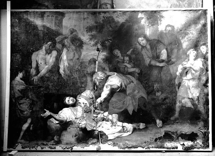 Tableau : le Martyre de saint Etienne