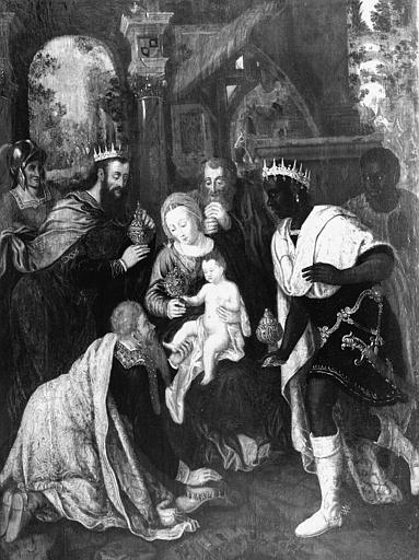 Panneau peint : L'Adoration des Mages, état après restauration - © Ministère de la Culture (France), Médiathèque du patrimoine et de la photographie, diffusion RMN-GP