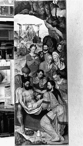 Panneau peint, volet de triptyque : Descente de Croix, avers - © Ministère de la Culture (France), Médiathèque du patrimoine et de la photographie, diffusion RMN-GP
