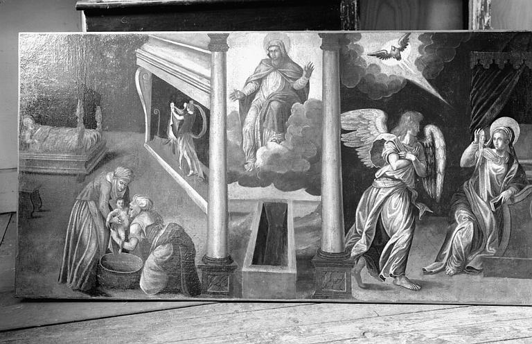 Peinture sur toile : triptyque de la Vierge, état après restauration - © Ministère de la Culture (France), Médiathèque du patrimoine et de la photographie, diffusion RMN-GP