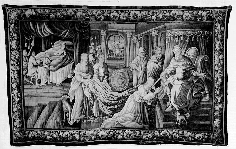 Tapisserie d'Aubusson, Tenture d'Esther : Esther devant Assuérus - © Ministère de la Culture (France), Médiathèque du patrimoine et de la photographie, diffusion RMN-GP