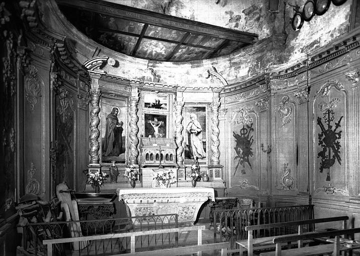 Chapelle haute au-dessus du choeur, ensemble vers l'est