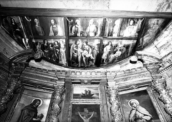 Chapelle haute : peintures au-dessus du choeur