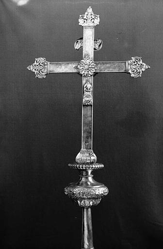 Croix processionnelle en argent (revers)