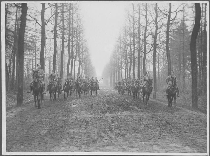 Lanciers allemands dans le nord de la France