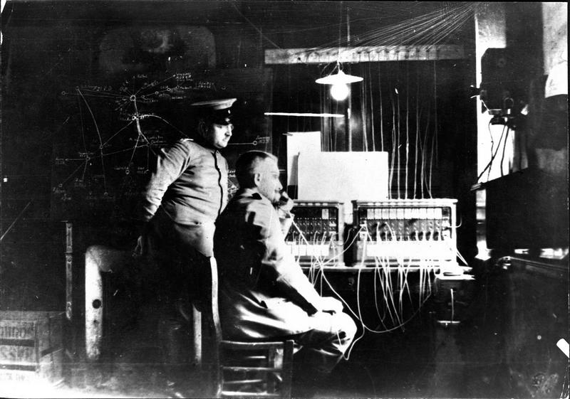 Central téléphonique et télégraphique dans une Kommandantur