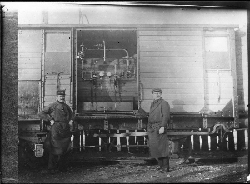 Wagon à désinfection anglais