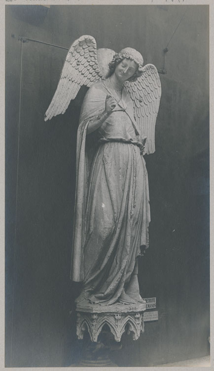 Statue : l'ange au sourire, estampage au Musée de sculpture comparée du Trocadéro