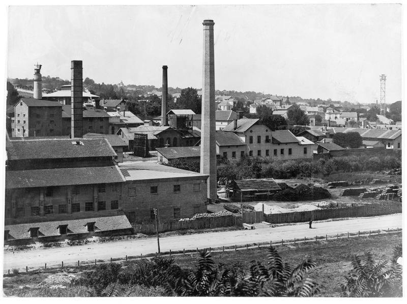 Les grands bâtiments de la manufacture royale serbe de tabac