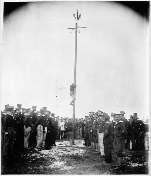 Fête de matelots en Flandre : le jeu du mât de cocagne