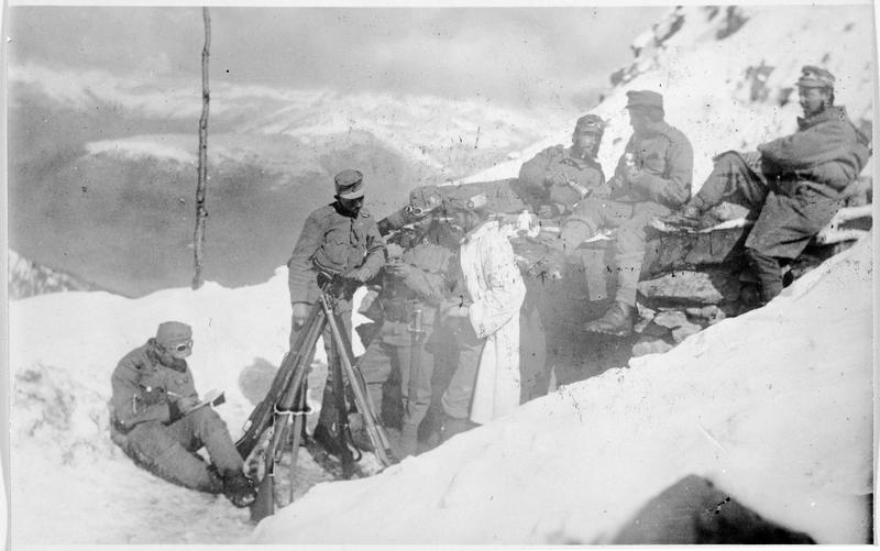 Front italien. Abri austro-hongrois à 2500m d'altitude