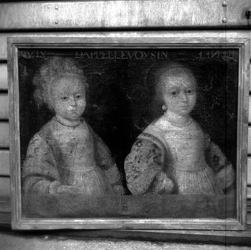 Peinture sur toile (ex-voto) : Portrait de Louis et Renée d'Appellevoysin