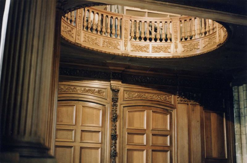 orgue, détail de la tribune