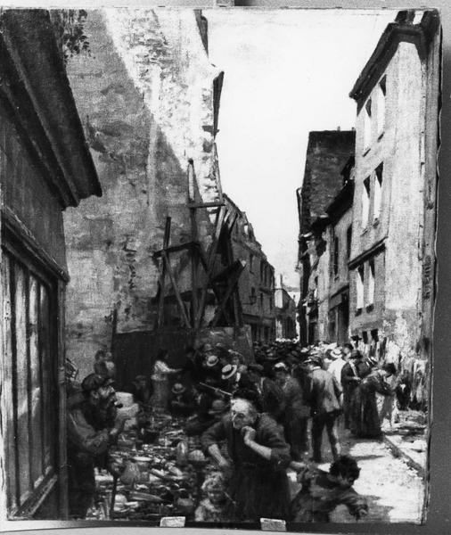 tableau : marché (le) - © Ministère de la Culture (France), Médiathèque du patrimoine et de la photographie (objets mobiliers), tous droits réservés