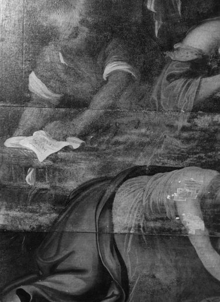 tableau : embaumement du Christ (l'), détail