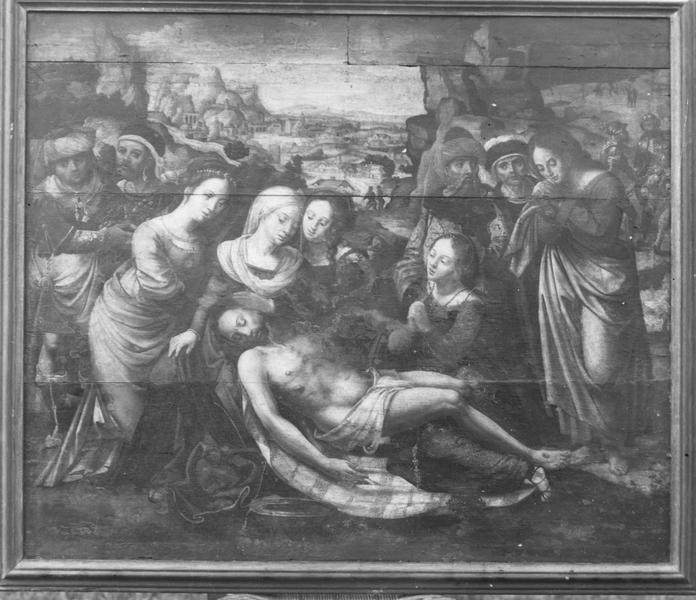 tableau (panneau peint) : déposition de croix (la)
