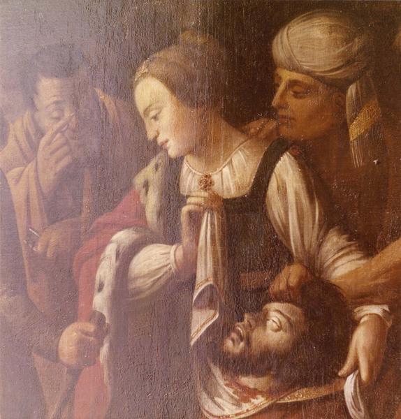 tableau : Salomé portant la tête de saint Jean-Baptiste, détail