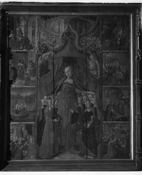 tableau : légende de sainte Ursule et des onze mille Vierges (la)