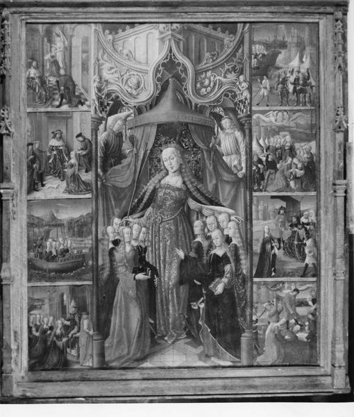 tableau : légende de sainte Ursule et des onze mille Vierges (la)