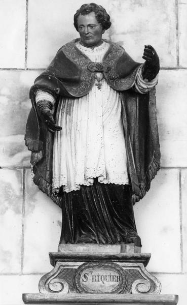 statue : saint Riquier - © Ministère de la Culture (France), Médiathèque du patrimoine et de la photographie (objets mobiliers), tous droits réservés