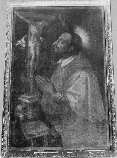 tableau, cadre : saint Charles Borromée en prière - © Ministère de la Culture (France), Médiathèque du patrimoine et de la photographie (objets mobiliers), tous droits réservés