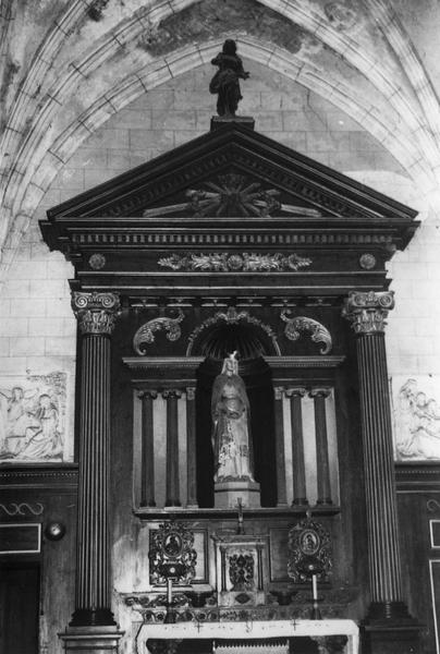 autel, tabernacle, retable de sainte Isbergue
