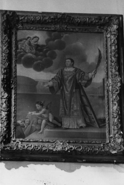 tableau, cadre : saint Laurent et son gril - © Ministère de la Culture (France), Médiathèque du patrimoine et de la photographie (objets mobiliers), tous droits réservés