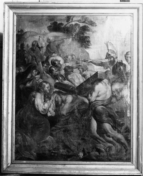 tableau : sainte Véronique essuyant le visage du Christ