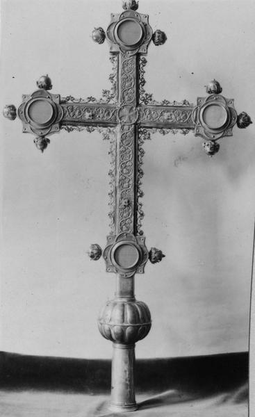 croix de procession, revers