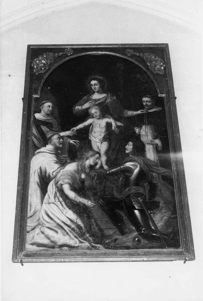 tableau : Vierge à l'Enfant entourée de saints