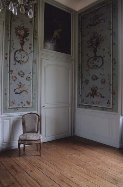 lambris de revêtement, tableaux, vue partielle