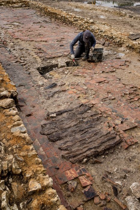 carreaux de pavement, vue partielle