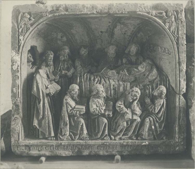 haut-relief : Mort de la Vierge (la)