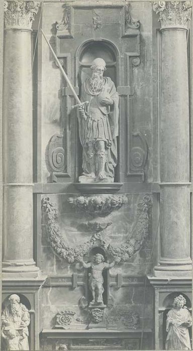 Retable, statue : Charlemagne