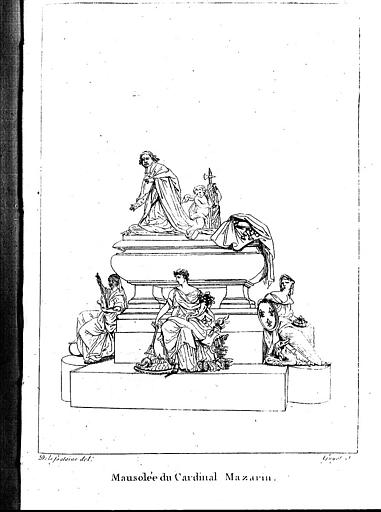 Gravure : Tombeau de Mazarin