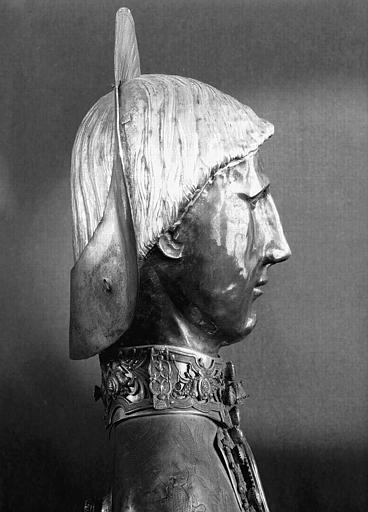 Buste reliquaire en argent et vermeil argenté (vu de profil)
