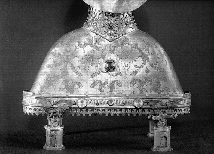 Buste reliquaire en argent et vermeil argenté (vu de dos)