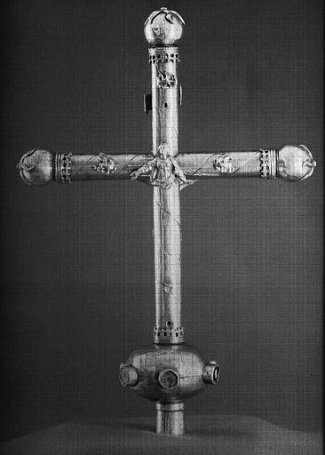 Croix processionnelle en laiton (revers)