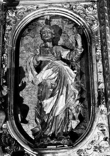 Retable de saint Michel en bois sculpté peint et doré : Saint Pierre (panneau du côté sud) - © Ministère de la Culture (France), Médiathèque du patrimoine et de la photographie, diffusion RMN-GP
